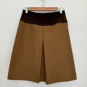 Trussardi Italian mini wool skirt